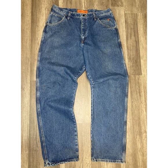 Wrangler Riggs FR Flame Resistant Jeans Mens 38x34 Straight Cat 2/2112 Work - Picture 5 of 10